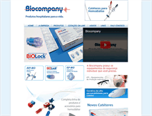 Tablet Screenshot of biocompany.com.br